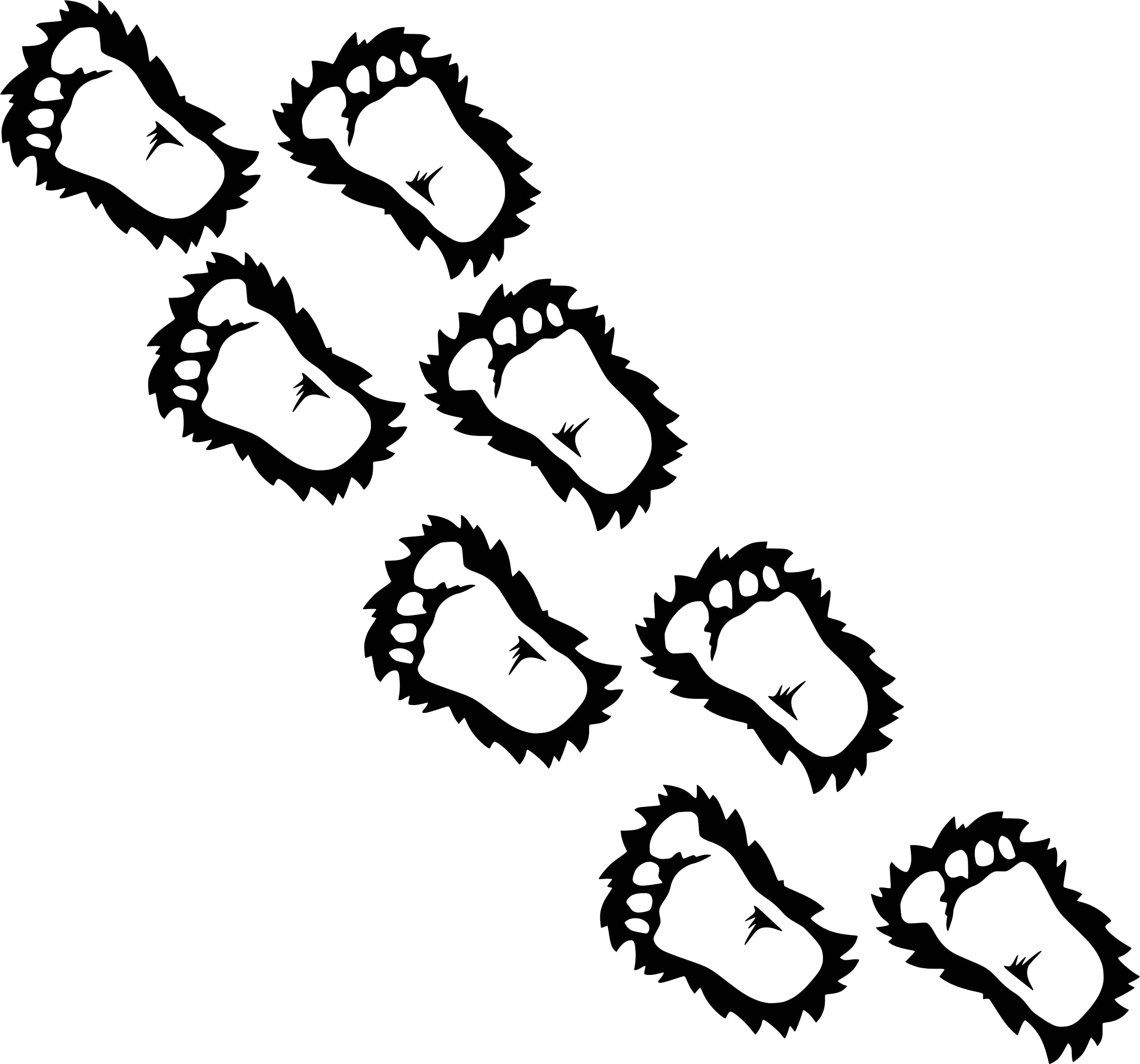 Amazon.com: Furry Bigfoot Footprints- 8.5 inch (21.59 cm) Long and